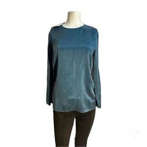 Eileen Fisher Womens Silk Boxy Top Blouse Shirt Petite. NWT